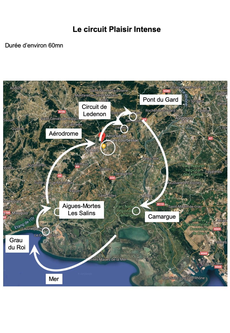 Circuit Plaisir Intense vol ULM